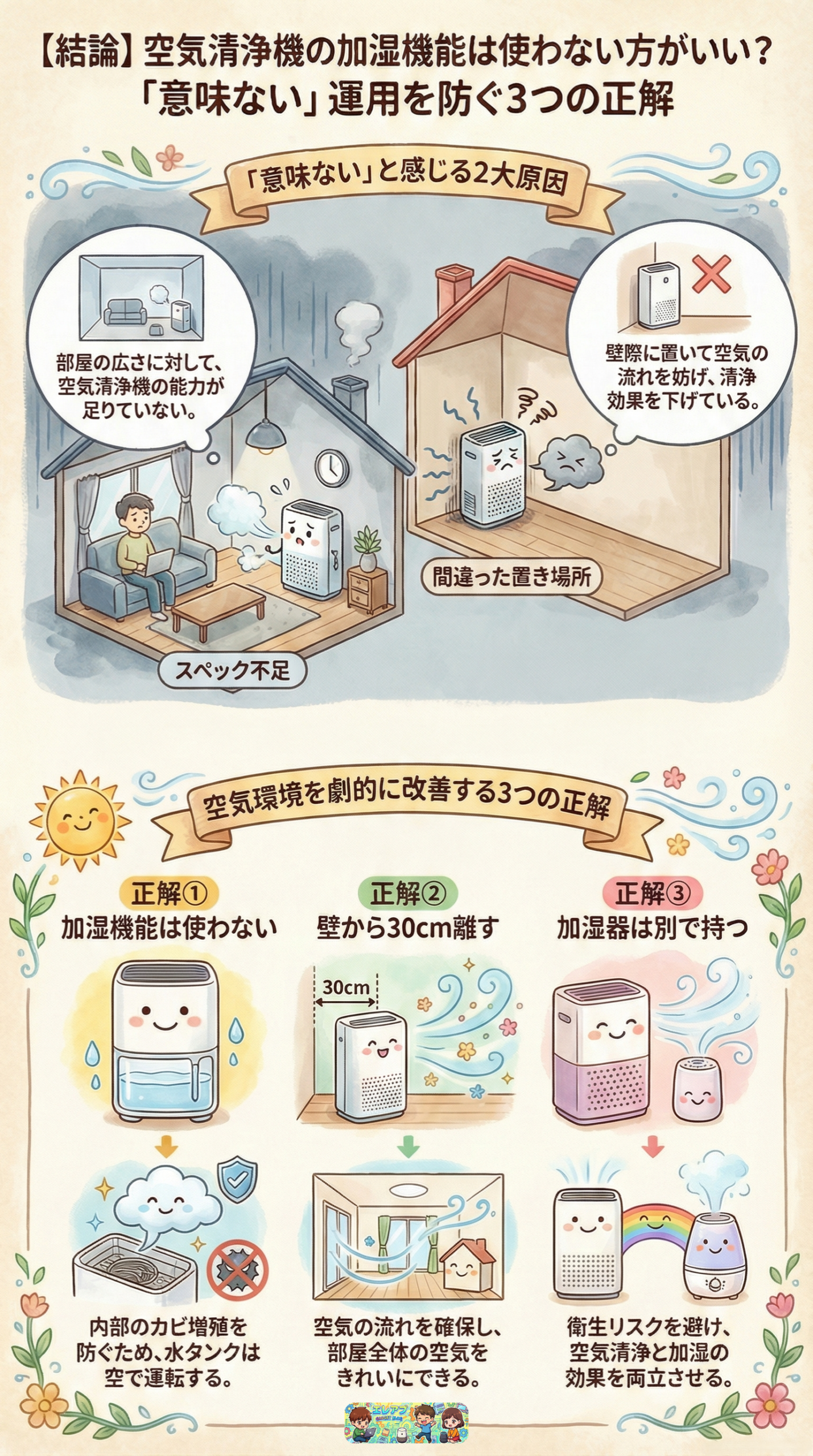 空気清浄機の加湿機能は使わない方がいい？「意味ない」と後悔する前に 
